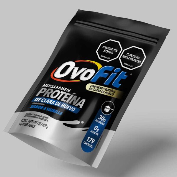 Ovofit proteína de clara de huevo por 400 gramos sabor a vainilla